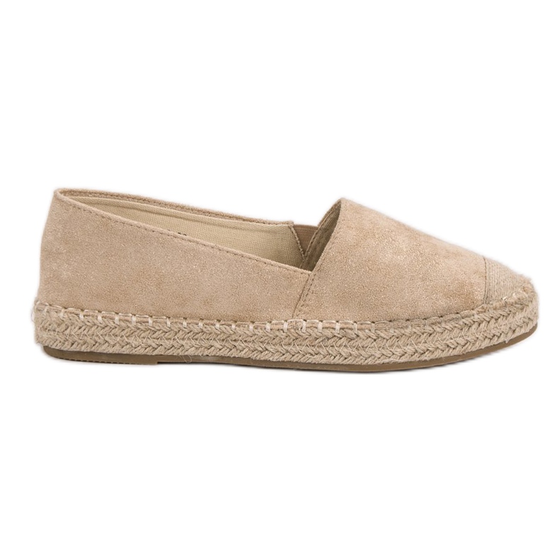 Small Swan Semišové espadrilky hnědý