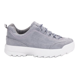 Tenisky Na Platformě šedá Tenisky Na Platformě šedá