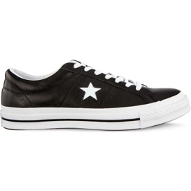 Converse Jedna hvězda Ox C163385 Černá bílá bílá Converse Jedna hvězda Ox C163385 Černá bílá bílá