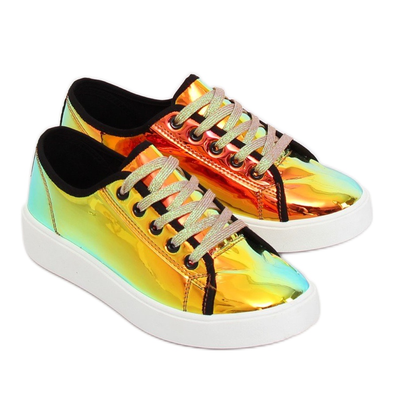 FZ09 Zlaté benzínové tenisky zlatý