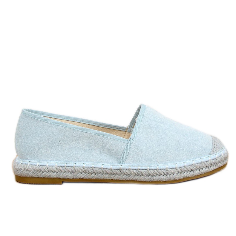AF40 LT.BLUE modré semišové espadrilky modrý