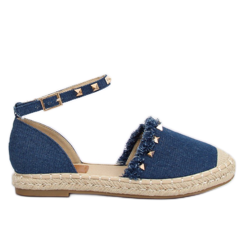 Modré riflové espadrilky CH-1K211 Blue námořnická modrá