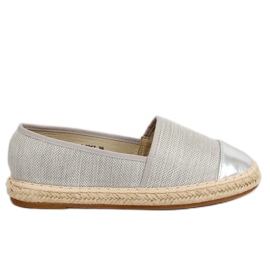 Šedé plátěné espadrilky A-9267 Grey šedá