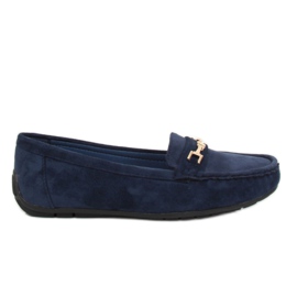 Dámské mokasíny tmavě modré R819 Navy námořnická modř