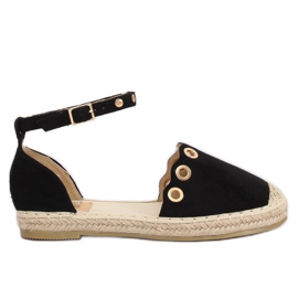 Espadrilky s černým páskem LX170 Black