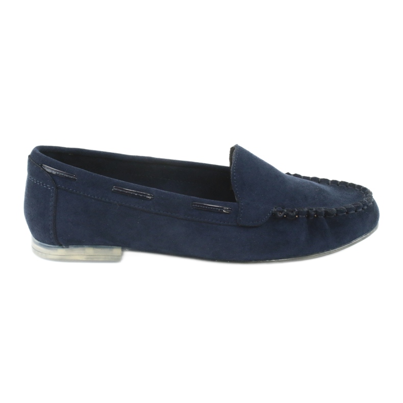 Dámské semišové mokasíny Sergio Leone 722 navy blue modrý