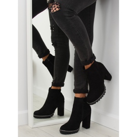 Černá Vysoké podpatky černá 58-581 Černá II-GAT černý