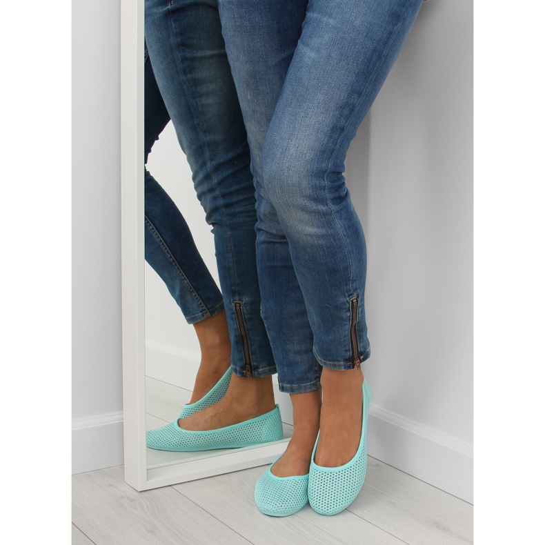 Peppermintové baleríny JX56 L. GREEN II-GAT zelená