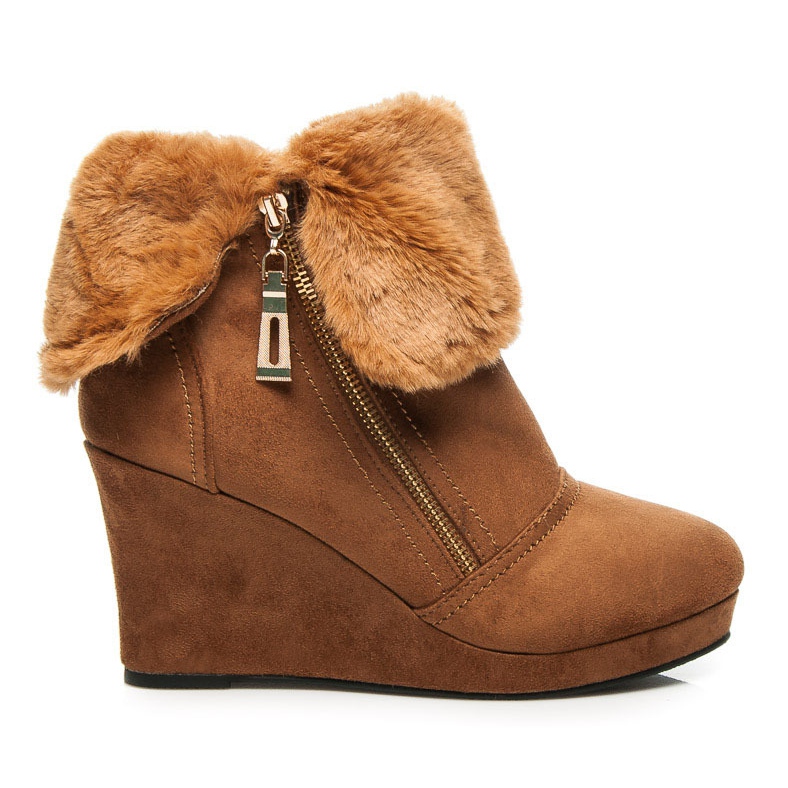 Sergio Todzi Podzimní klínové boty hnědý