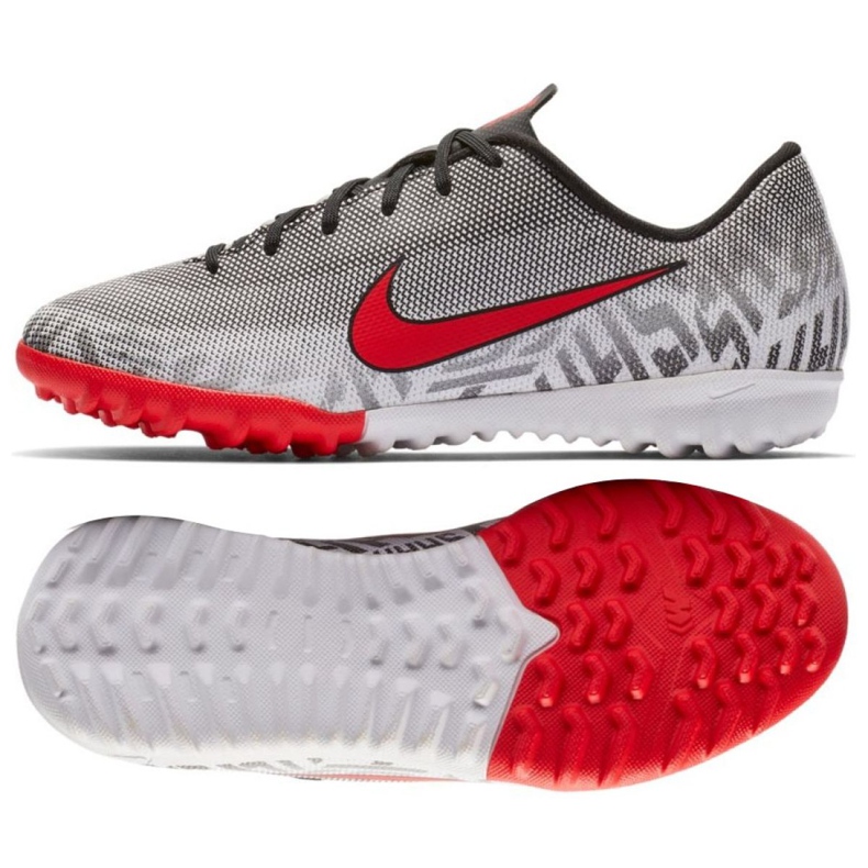 Kopačky Nike Mercurial Vapor 12 Academy Neymar Tf Jr AO9476-170 šedá šedá