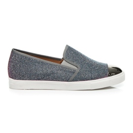 Queen Bee Glitter Slip Ony šedá