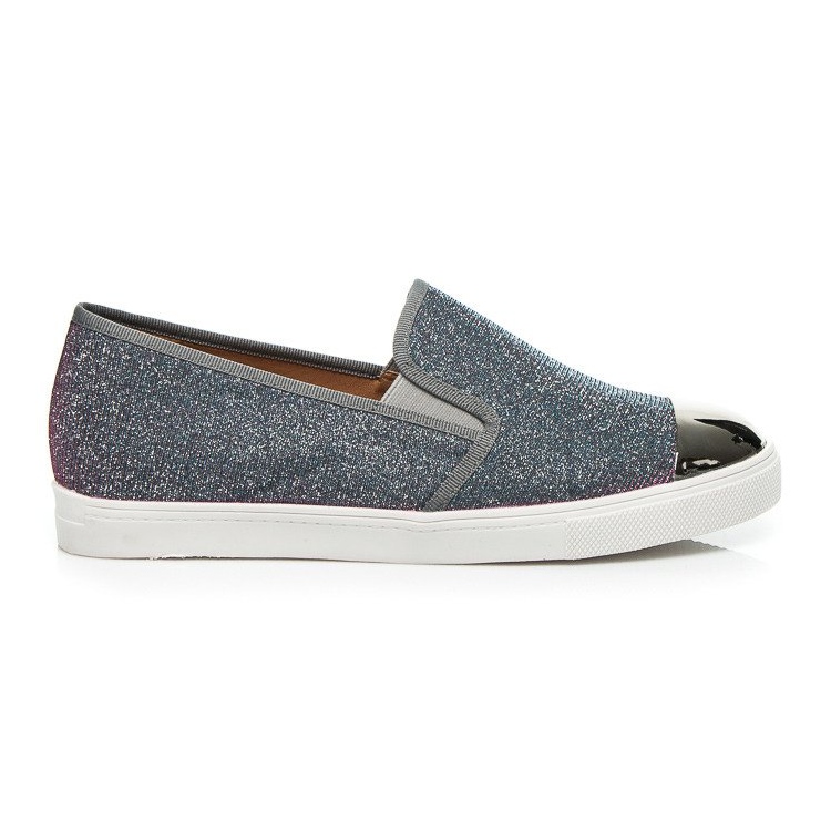 Queen Bee Glitter Slip Ony šedá
