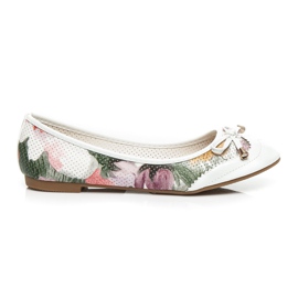 Sergio Todzi Květinová baletka bílý Sergio Todzi Květinová baletka bílý