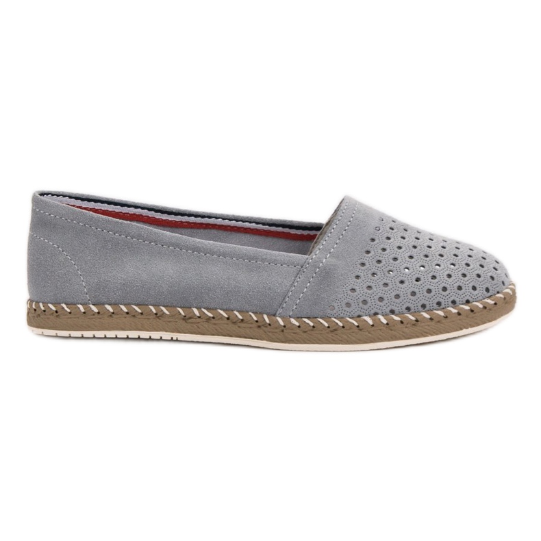 Filippo Espadrilky z šedé kůže šedá