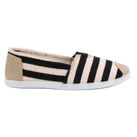 Pruhované slipy černý hnědý