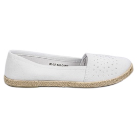 Bílé espadrilky s krystaly bílý Bílé espadrilky s krystaly bílý