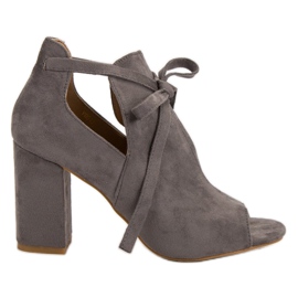 Vinceza Postavené Sandály Na Baru šedá Vinceza Postavené Sandály Na Baru šedá
