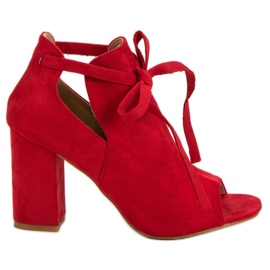Vinceza Postavené Sandály Na Baru červené Vinceza Postavené Sandály Na Baru červené