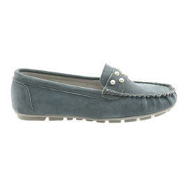 Šedé dámské boty Loafers Filippo šedá