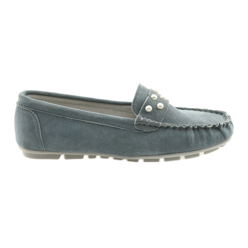 Šedé dámské boty Loafers Filippo šedá