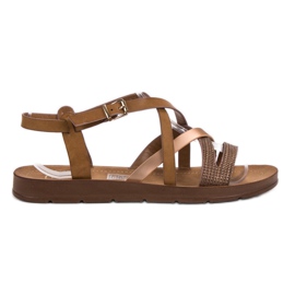 Filippo Neformální sandály hnědý Filippo Neformální sandály hnědý