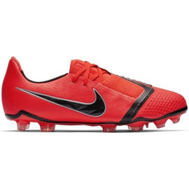 Kopačky Nike Phantom Venom Elite Fg Jr AO0401-600 vícebarevný červený
