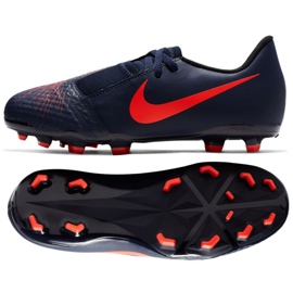 Kopačky Nike Phantom Venom Academy Fg Jr AO0362-440 vícebarevný námořnická modř