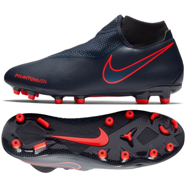 Kopačky Nike Phantom Vsn Academy Df Fg M AO3258-440 modrý námořnická modrá