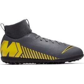 Kopačky Nike Mercurial Superfly X 6 Club Tf Jr AH7345-070 černý šedá
