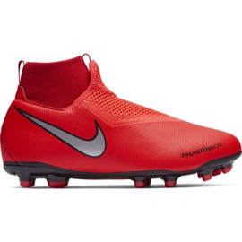 Kopačky Nike Phantom Vsn Academy Df FG / MG Jr AO3287-600 červený červený