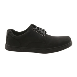 American Club Kožená kožená bota -Black -Cycle černý