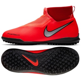 Kopačky Nike Phantom Vsn Academy Df Tf Jr AO3292-600 červený červený