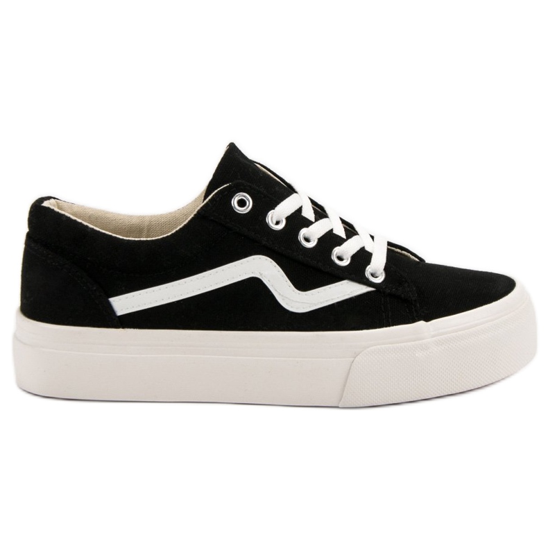 Kylie Módní černé tenisky černá