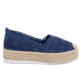 Krajka Espadrilles námořnická modř A8692 DK.BLUE