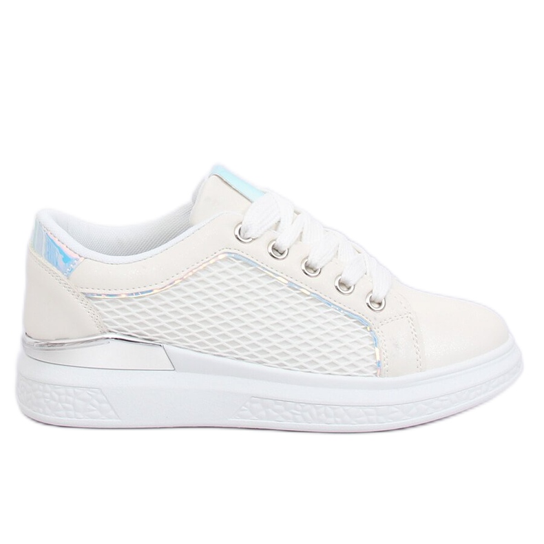 Bílé holografické tenisky ZF-40 White bílý