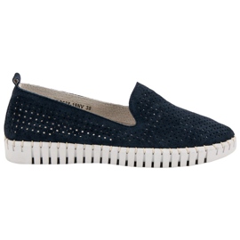 Filippo Navy Leather Lords modrý námořnická modrá Filippo Navy Leather Lords modrý námořnická modrá