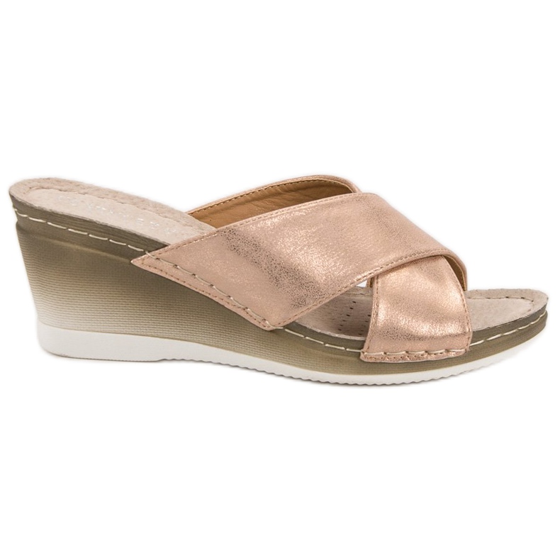 Klínové sandály VINCEZA žlutá