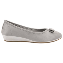 Vinceza Baletka s mašlí šedá Vinceza Baletka s mašlí šedá