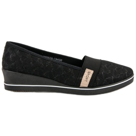 Textilní balerínky VINCEZA černý