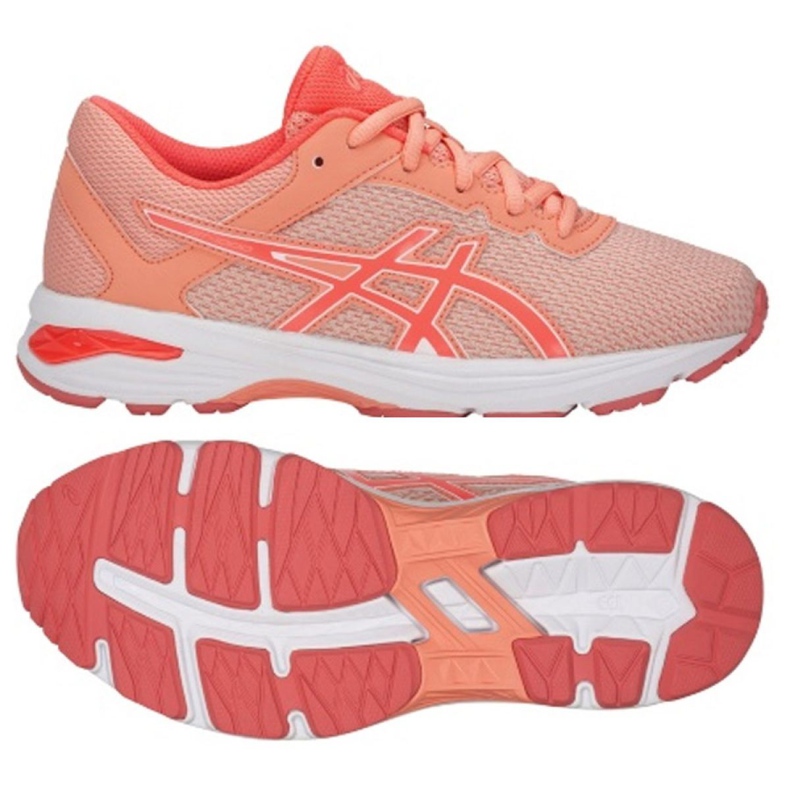 Běžecké boty Asics Gt 1000 6 Gs W C740N-9506 vícebarevný růžový Běžecké boty Asics Gt 1000 6 Gs W C740N-9506 vícebarevný růžový