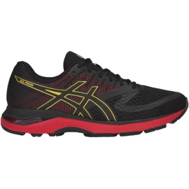 Běžecké boty Asics Gel-Pulse 10 M 1011A604-001 černý červený žluť
