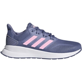 Běžecké boty adidas Falcon K Jr F36541 fialová