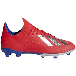 Kopačky Adidas X 18.1 Fg Jr BB9353 červený červený