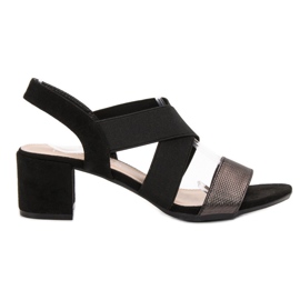 Filippo Sandály S Třpytkami Vinceza černý