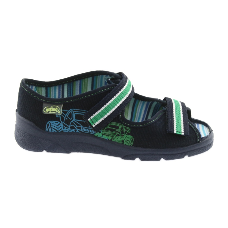 Dětská obuv Befado do 23 cm 969X073 zelená námořnická modrá