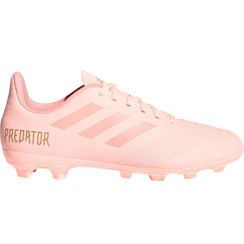 Kopačky Adidas Predator 18.4 FxG Jr DB2322 vícebarevný růžový