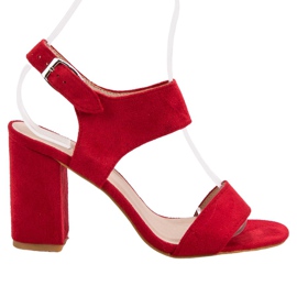 Červené sandály VINCEZA červený
