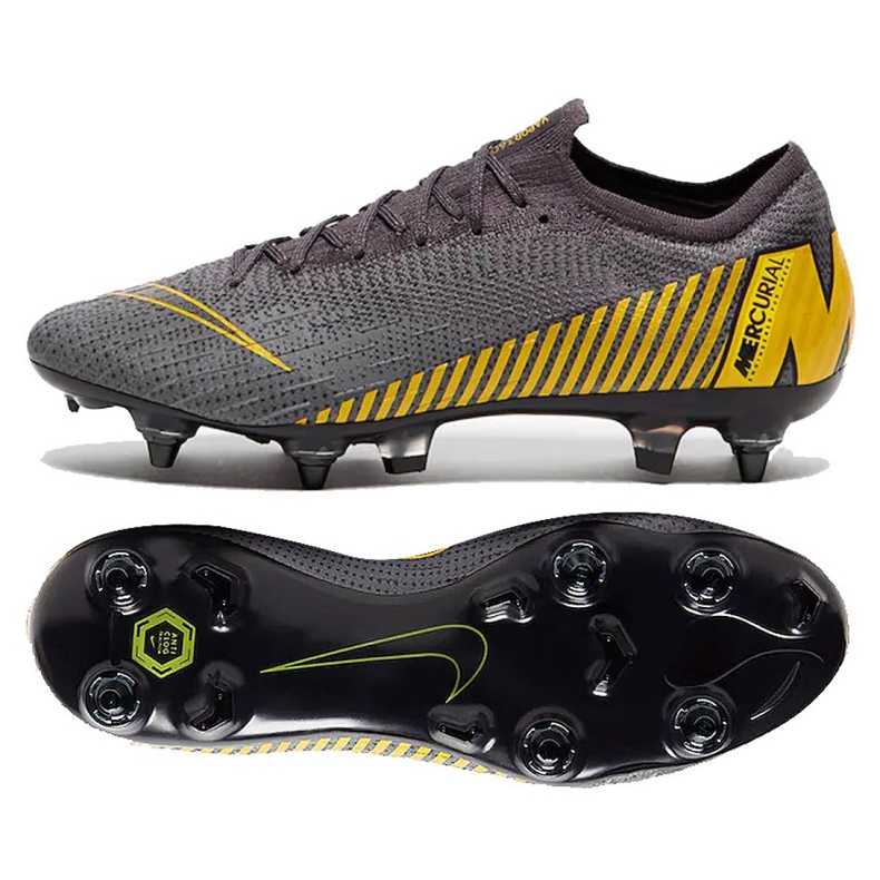 Kopačky Nike Mercurial Vapor 12 Elite Sg Pro Ac M AH7381-070 šedá šedá