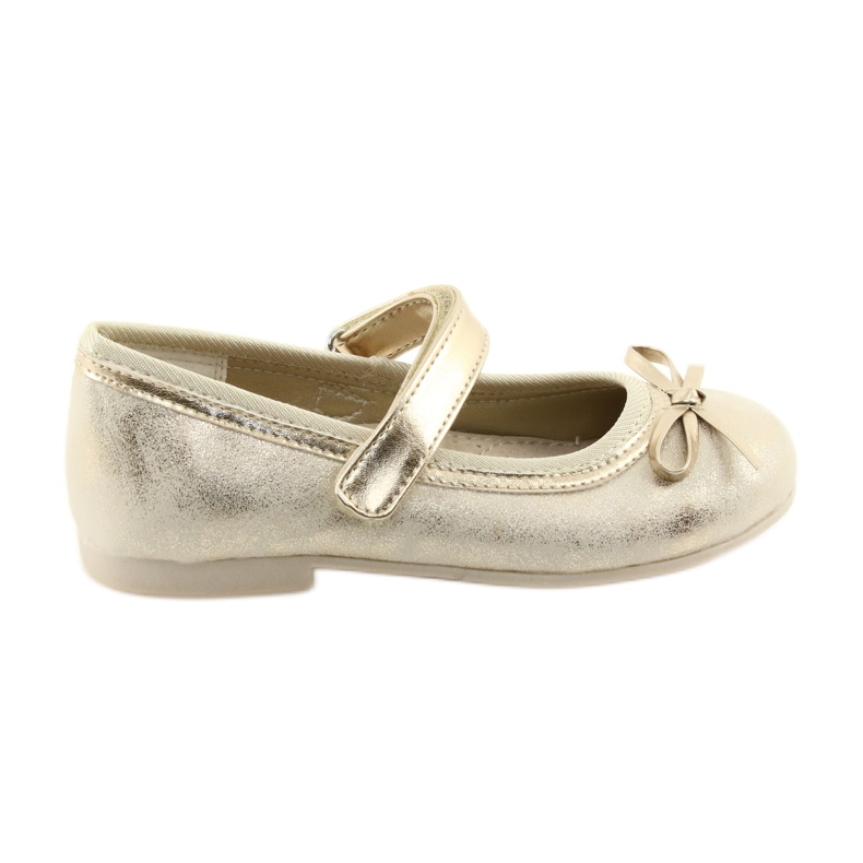 Lodičky na balerínky s mašlí American Club GC18 hnědý žlutá