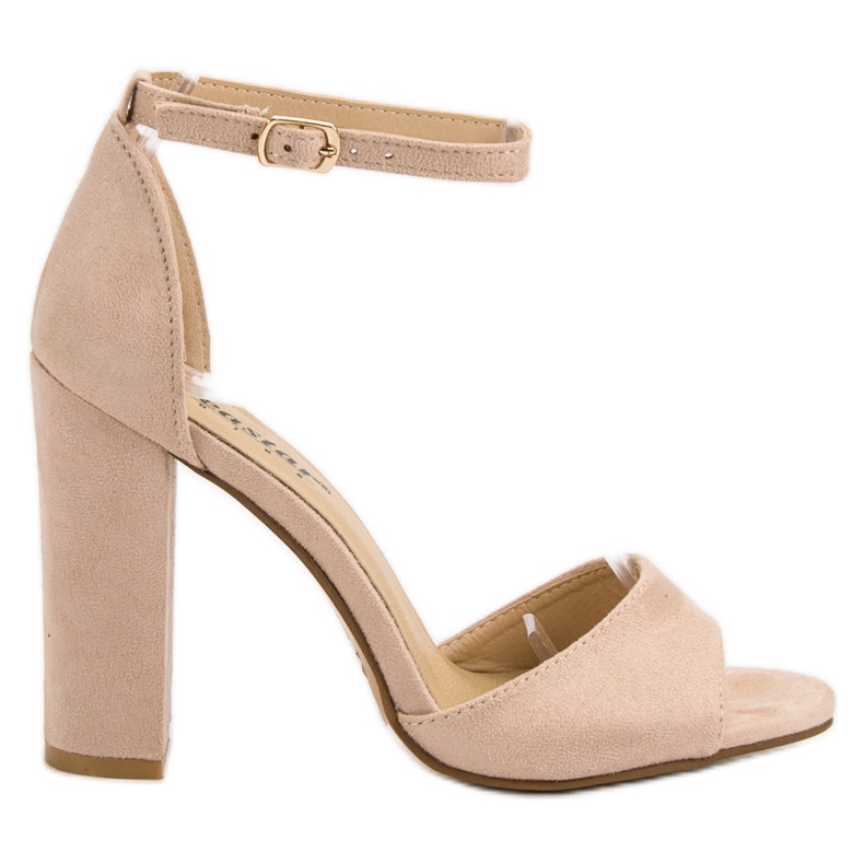 Seastar Semišové sandály na baru růžový